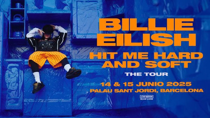 Cartel de los conciertos de Billie Eilish en Barcelona en junio de 2025