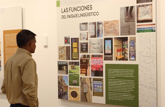 Exposición 'El paisaje lingüístico. Un paseo por el discurso público' en el CIE en Salamanca