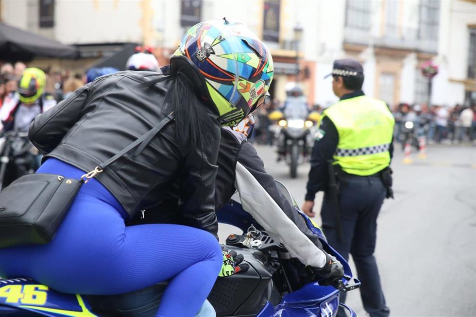 Motorada en El Puerto.