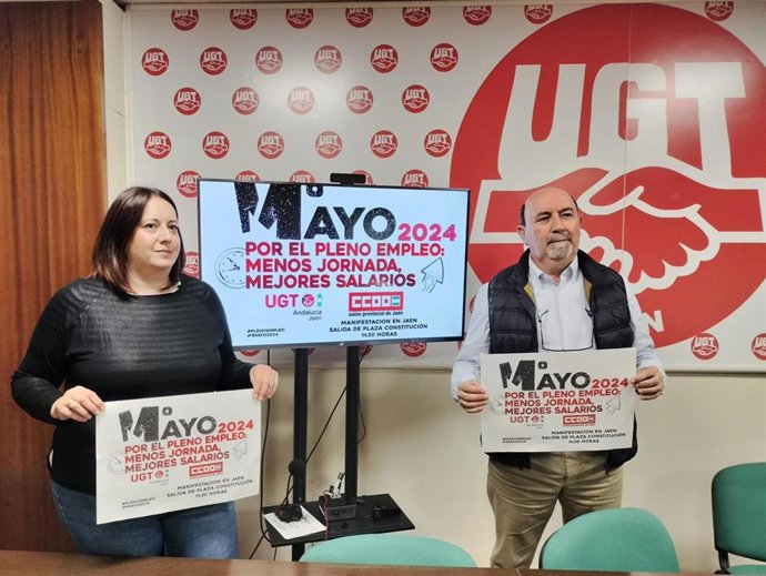 Presentación de la manifestación del 1 de Mayo en Jaén
