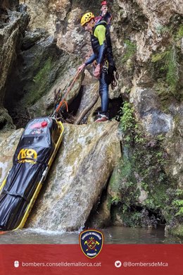 Rescatan a un barranquista en el torrent de l'Ofre.