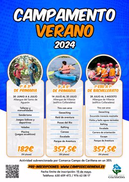Campamento de Verano 2024 de la Comarca Campo de Cariñena.