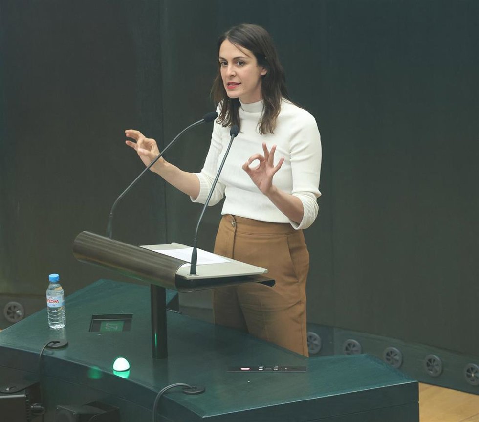 Rita Maestre en un momento del Pleno del Ayuntamiento de Madrid