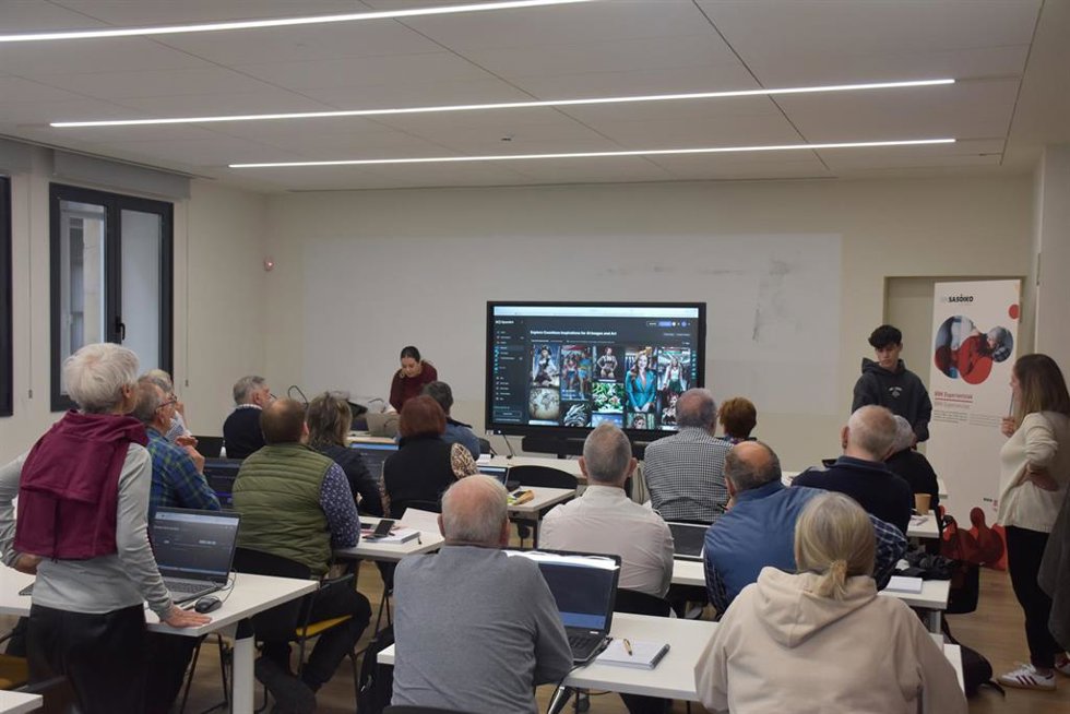 Taller de BBK Sasoiko sobre herramientas de IA en Bilbao.