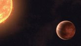 Foto: Las nubes cubren el lado nocturno del exoplaneta caliente WASP-43b