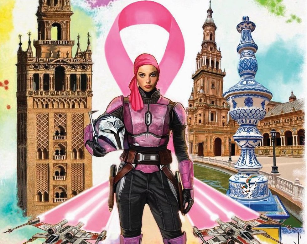 Cartel de Amama para el desfile solidario con temática de Star Wars.