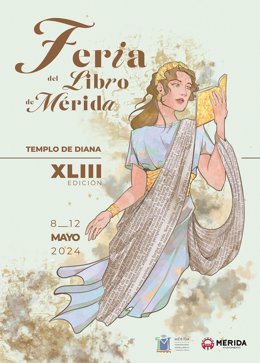 Cartel de la feria del Libro de Mérida 2024