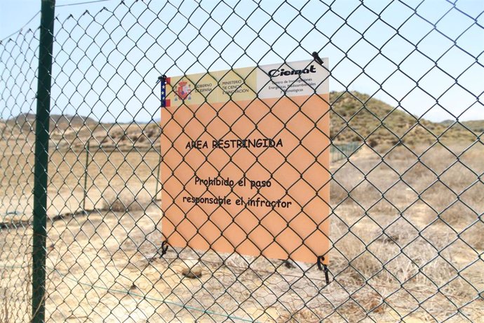 Archivo - Detalle de la parcela contaminada por el accidente nuclear en Palomares, a 29 de mayo de 2023 en Almería (Andalucía, España).