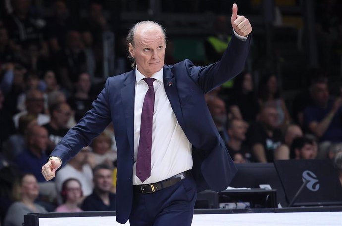 El entrenador del Baskonia, Dusko Ivanovic, en un partido de la Euroliga 2023/24