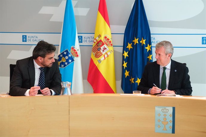 Rueda e Calvo no Consello da Xunta.