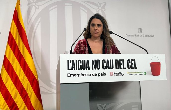 La portavoz del Govern, Patrícia Plaja, en rueda de prensa posterior al Consell Executiu