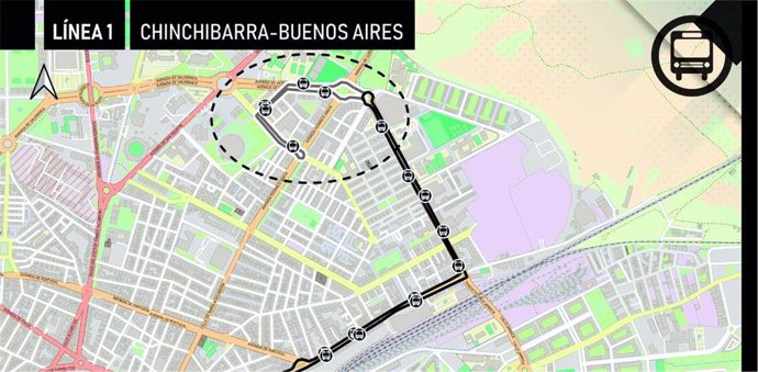 Modificación de itinerario en la línea 1 del servicio de bus urbano de Salamanca