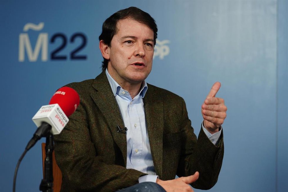 Archivo - Alfonso Fernández Mañueco, presidente de Castilla y León.