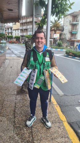 El vendedor de la ONCE Javier García Gómez