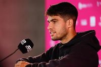 Carlos Alcaraz: "Ahora sólo puedo pensar en levantar el título"