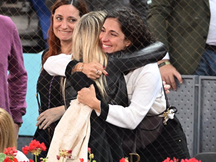 Maribel Nadal y Xisca Perelló en el Mutua Madrid Open.