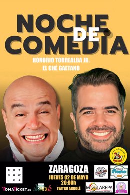 Cartel de 'La Noche de la Comedia' en el Teatro Arbolé
