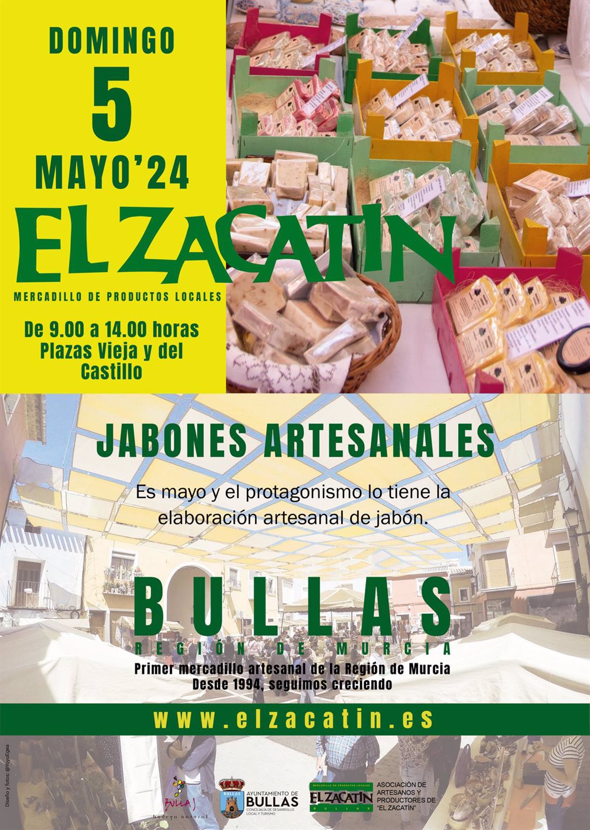  El Zacatín  de Bullas dedica este mes de mayo la demostración central a la elaboración de jabones artesanales