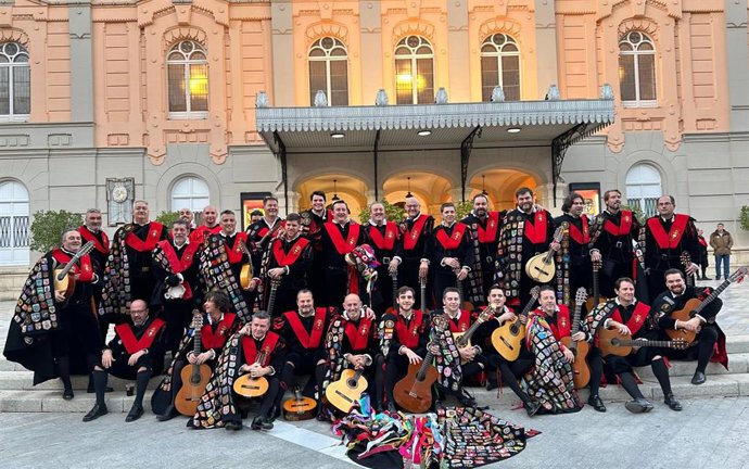 Integrantes de la Tuna de Derecho de Valladolid.