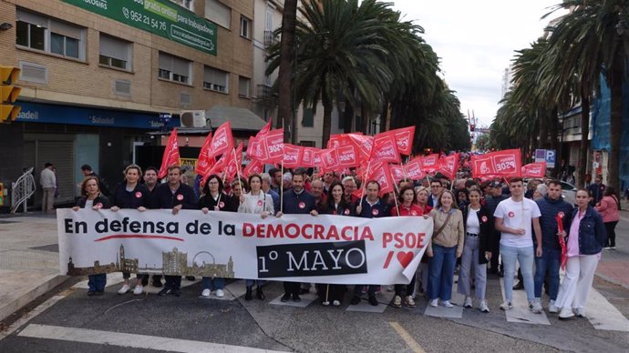 PSOE de Málaga destaca este 1 de Mayo el aumento del empleo por las medidas del Gobierno y "reclama democracia frente a bulos"