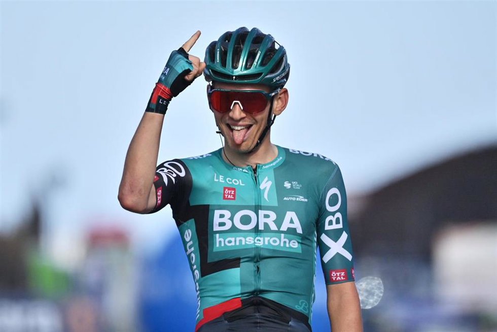 Archivo - German cyclist Lennard Kamna of Bora-hansgrohe team