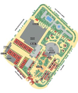 Plano de la Feria del Carmen de San Fernando (Cádiz)