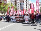 Foto: UGT y CCOO reclaman este 1 de Mayo en Logroño "pleno empleo, incremento de salarios y reducción de jornada"