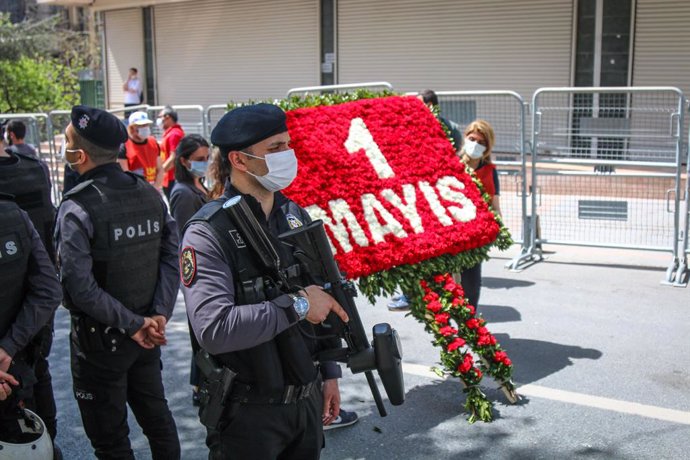 Archivo - Imagen de archivo de las protestas en Turquía por el Día de los Trabajadores.