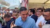 Vídeo: Sánchez visita por sorpresa la Feria de Abril de Barcelona