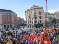 Un miler de manifestants a Tarragona, segons CCOO i UGT