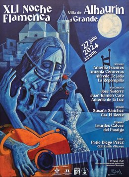 Cartel de la 41 Noche Flamenca de Alhaurín el Grande.