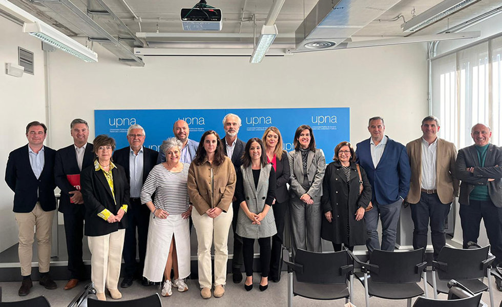Participantes en la jornada organizada en el campus de Tudela por la Cátedra de Empresa Familiar de la UPNA.