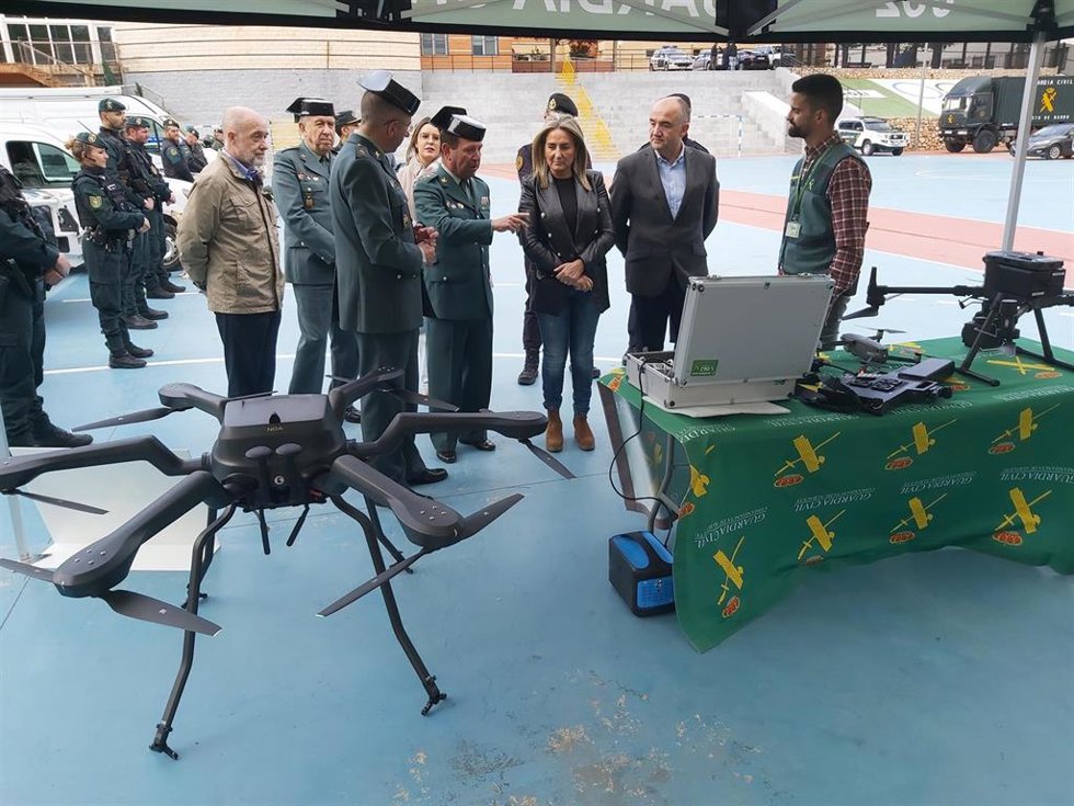 La delegada de Gobierno de España en Castilla-La Mancha, Milagros Tolón,  presenta el dispositivo especial de seguridad que la Guardia Civil ha desplegado en la localidad albaceteña de Villarrobledo por el Viña Rock.