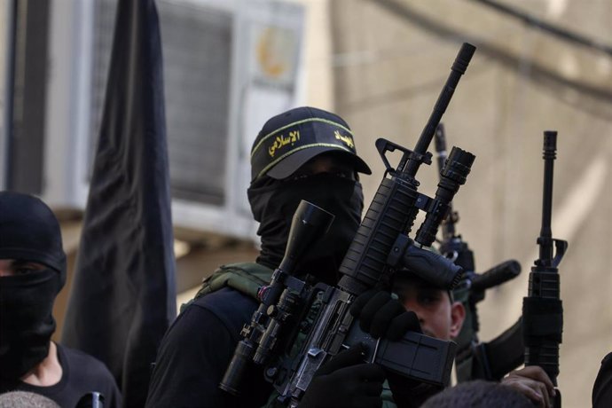 Archivo - Un miliciano de las Brigadas al Quds, brazo armado de Yihad Islámica