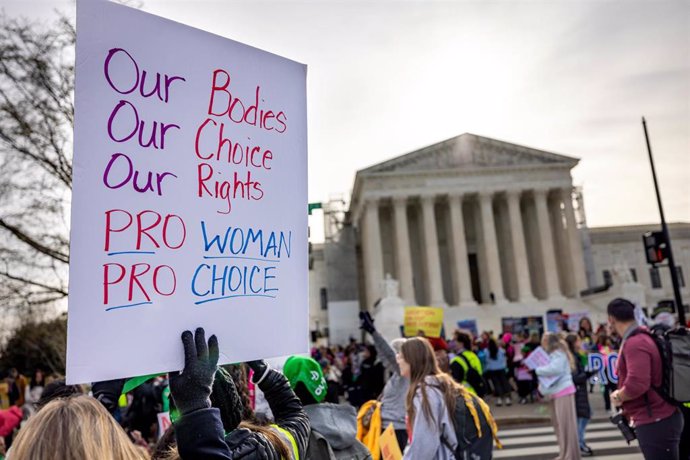 Archivo - Manifestación en favor del aborto en Estados Unidos