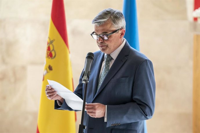 Archivo - El embajador de Ucrania en España, Serhii Pohoreltsev, durante el homenaje a los museos de Ucrania en el Museo Nacional del Prado, a 18 de mayo de 2022, en Madrid (España).