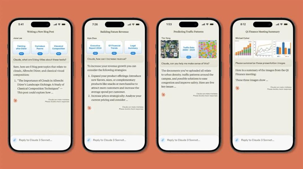 Aplicación para iOS de Claude 3