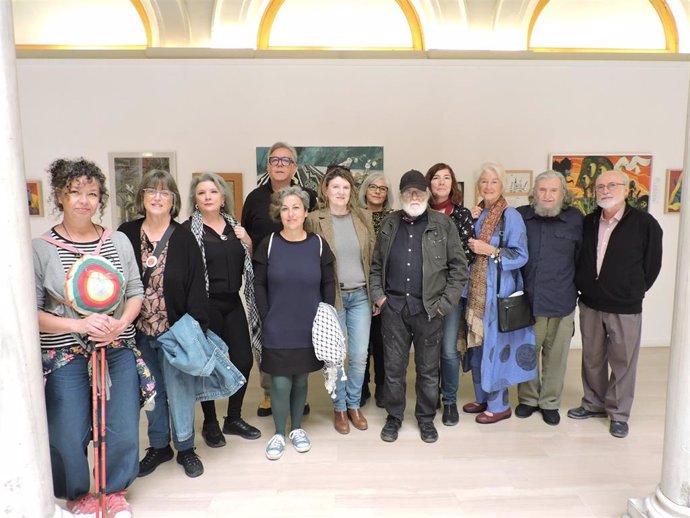 Inauguración de la exposición 'Arte desde Andalucía contra la guerra' en la Casa de la Provincia de Sevilla.