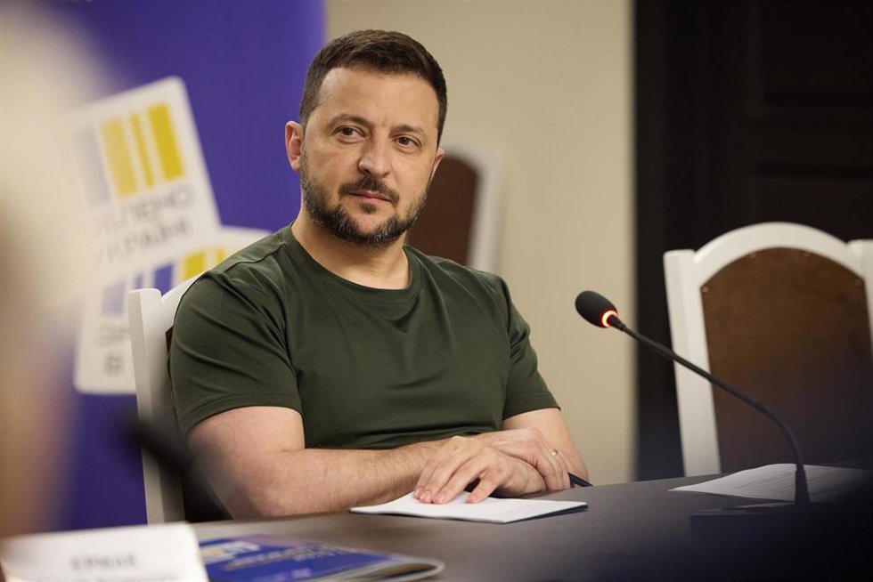 El presidente de Ucrania, Volodimir Zelenski.