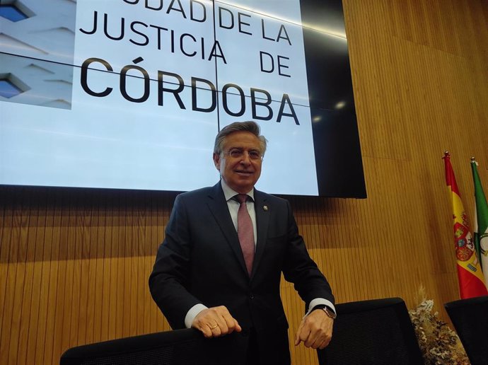 El presidente de la Audiencia Provincial de Córdoba, Francisco de Paula Sánchez Zamorano.