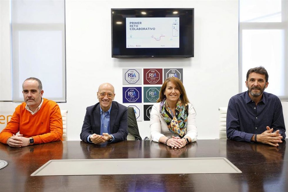 Presentación del primer reto solidario de la app 'Ruta Z', a beneficio de la Asociación Española Contra el Cáncer (AECC).
