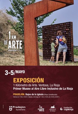 Fundación Caja Rioja organiza en Pradejón la exposición que recorre los diez años del proyecto '1 kilómetro de arte'