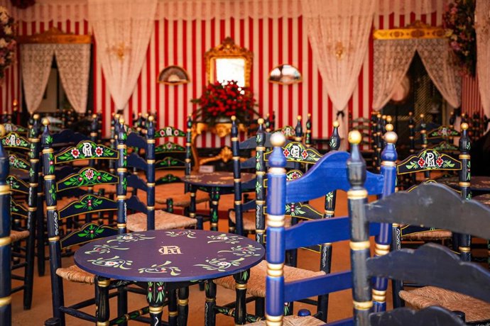 Imagen de archivo de una caseta de la Feria