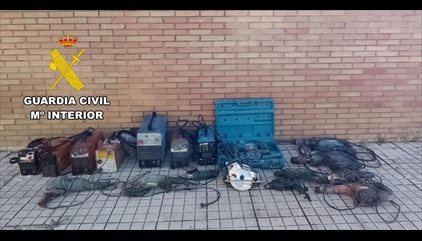 Detenido en Bailén (Jaén) cuando transportaba a Marruecos maquinaria robada valorada en 80.000 euros