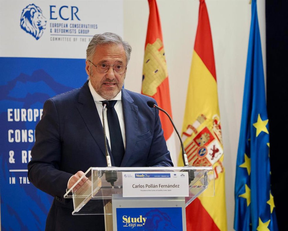 Pollán durante la inauguración de la jornada organizada por ECR.