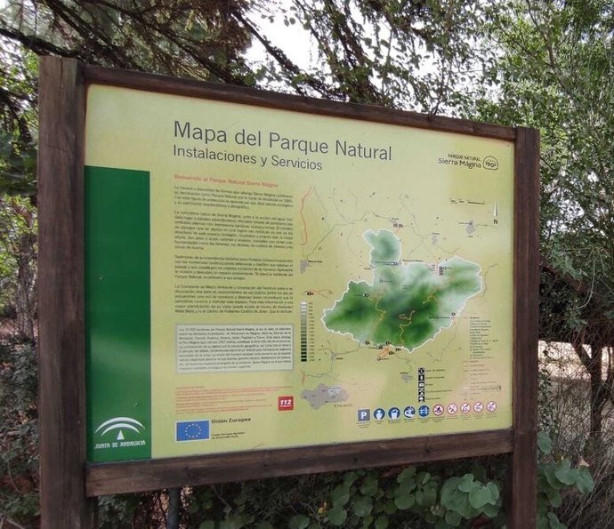 Mapa de un Parque Natural.