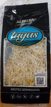 Foto: Consumo alerta de la presencia de 'Salmonella' en brotes germinados de alfalfa de la marca Tugas procedentes de España