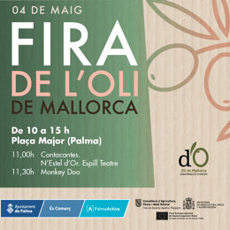 Cartel de la Feria del Aceite de Mallorca.