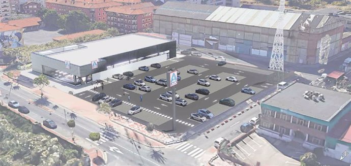 Proyecto de futuro supermercado en Lutxana