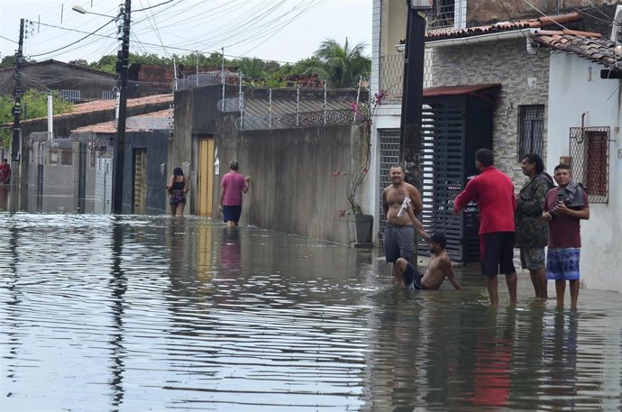 Archivo - Inundaciones en Natal, norte de Brasil (archivo 2023).